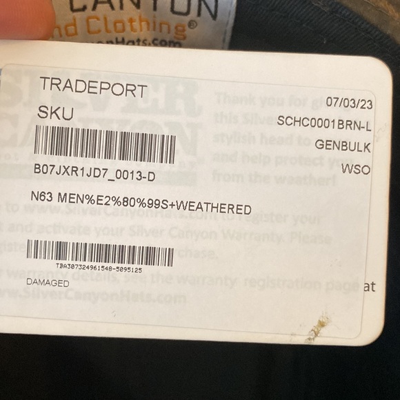 ✨Weathered Outback Outdoorsmen Shapeable Western Hat with Chin Cord, Brown ✨ - Picture 11 of 15